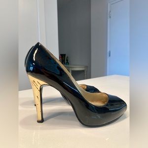 Guess Peep Toe Patent Heels